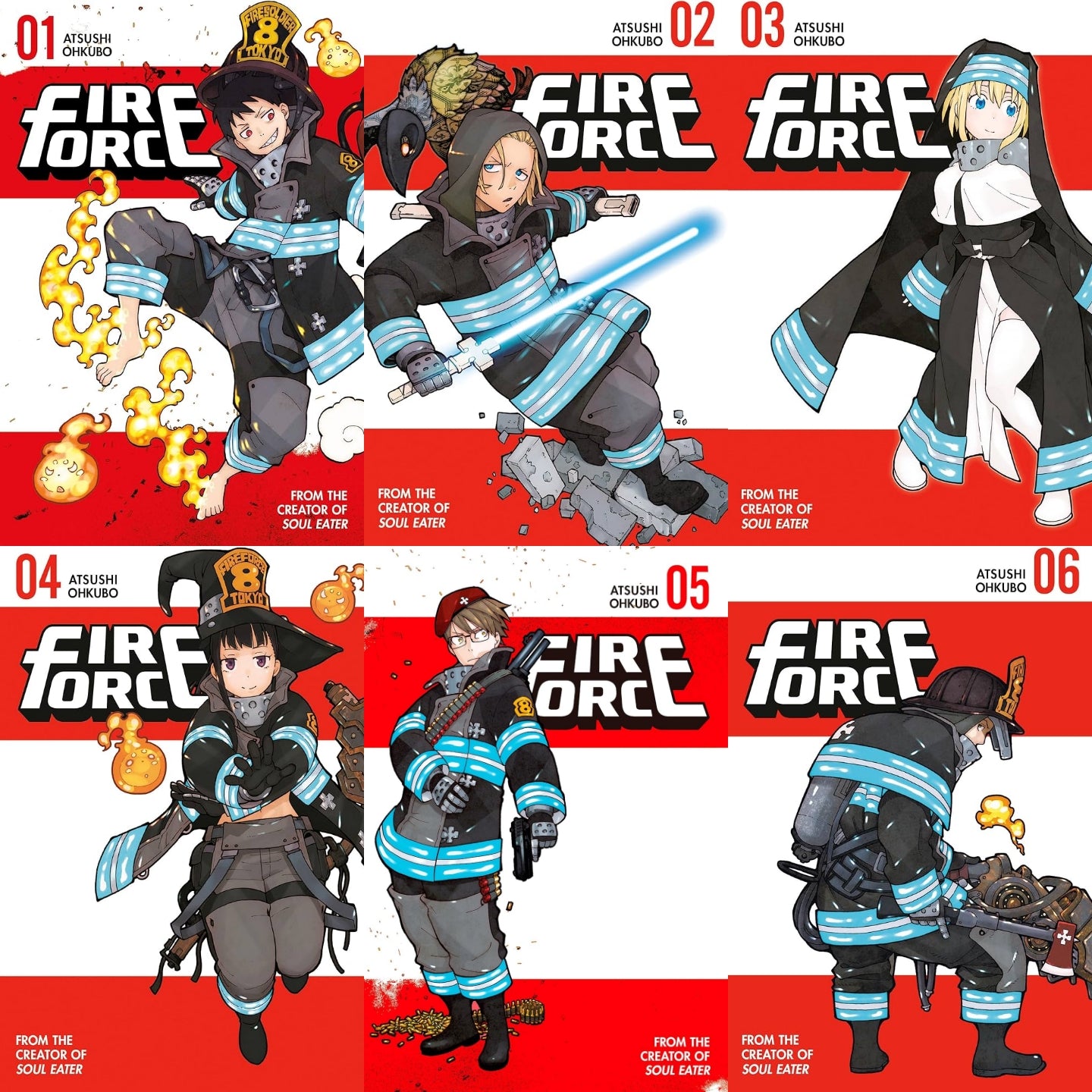 Fire Force Manga Box Set 1 (Vol. 01-06)