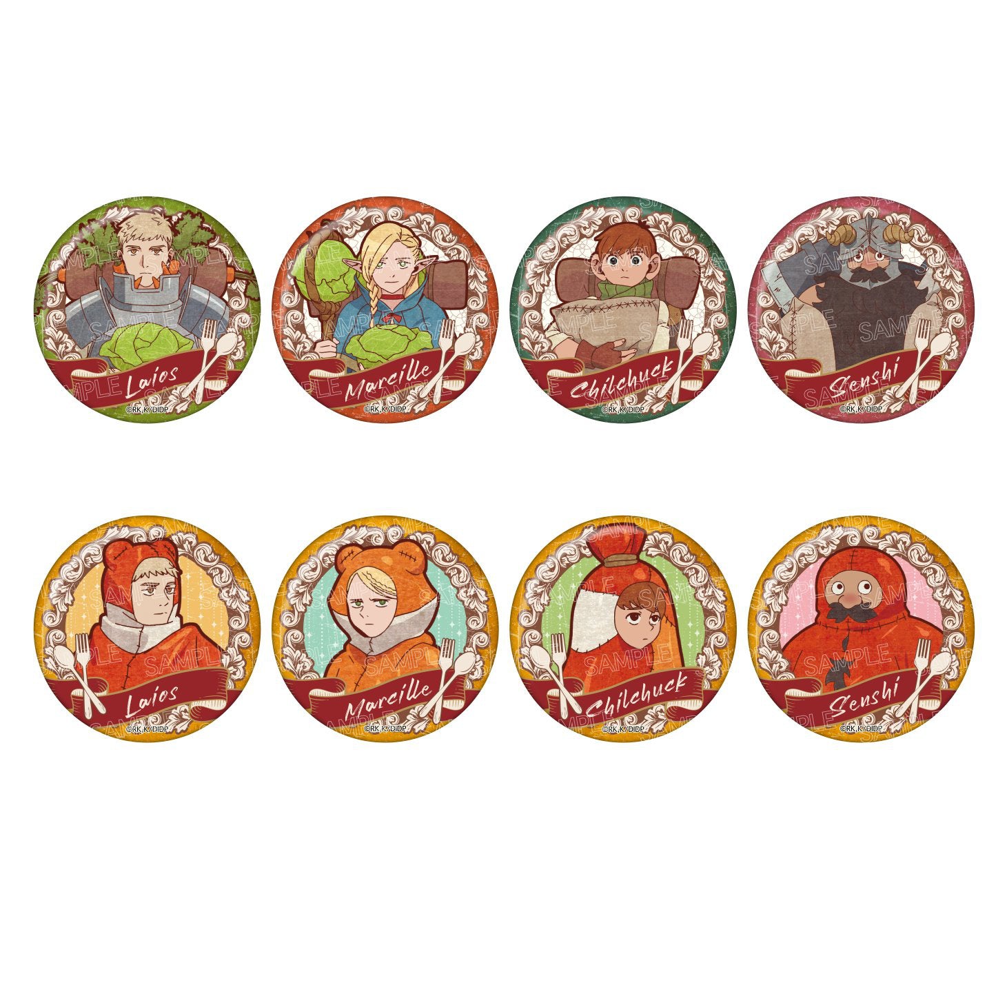 Delicious in Dungeon: Vintage Series Can Badge Vol. 2 (Random)