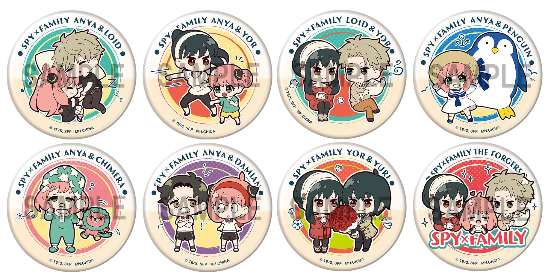 Can Badge Collection SPY x FAMILY Buddy Collection: 1Box (8pcs)